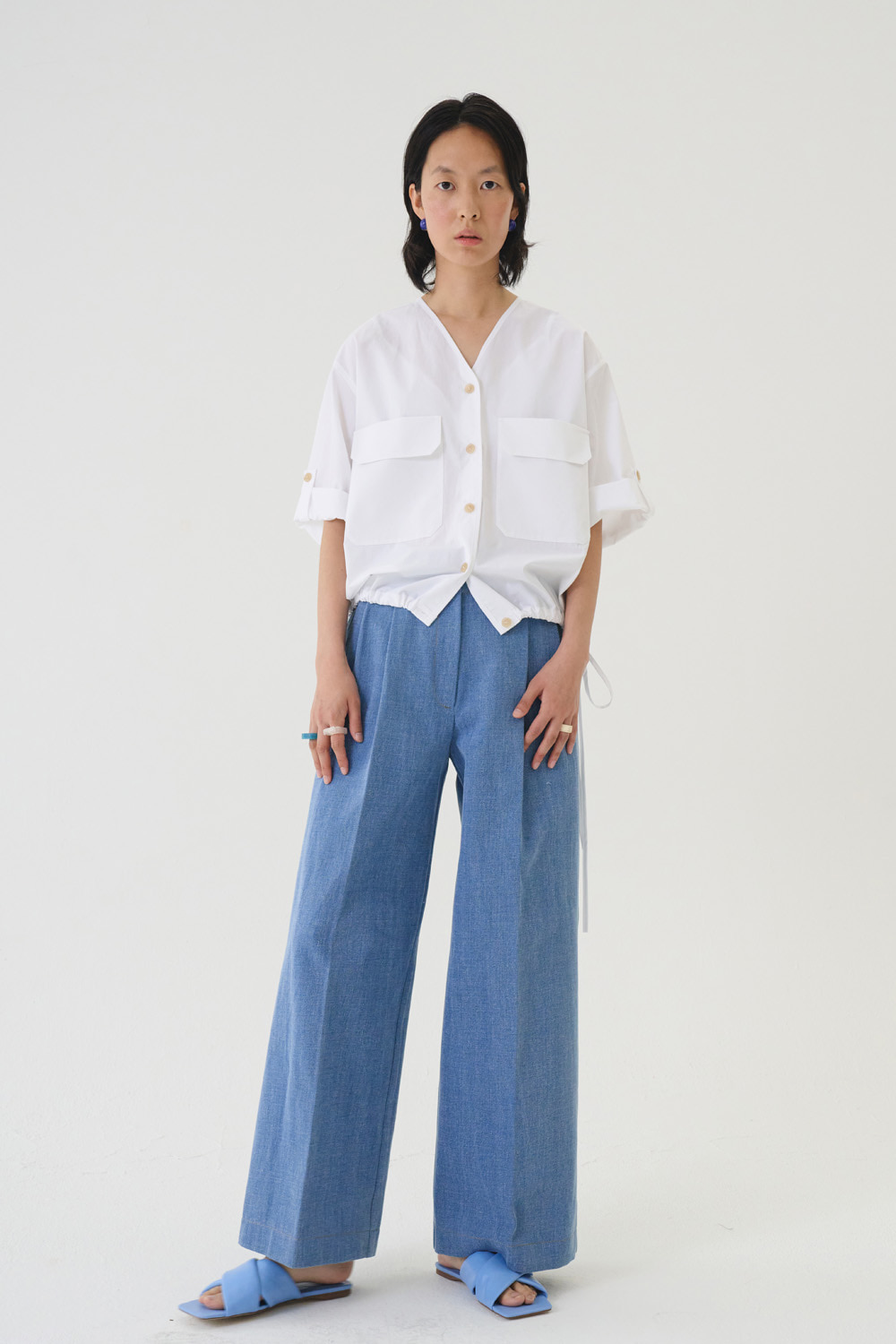 Pants Denim W Blue / M size Only