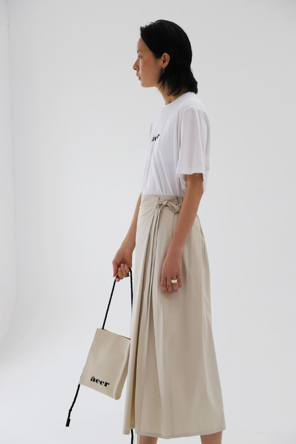 Skirt Eband Strap Light Beige / S size Only