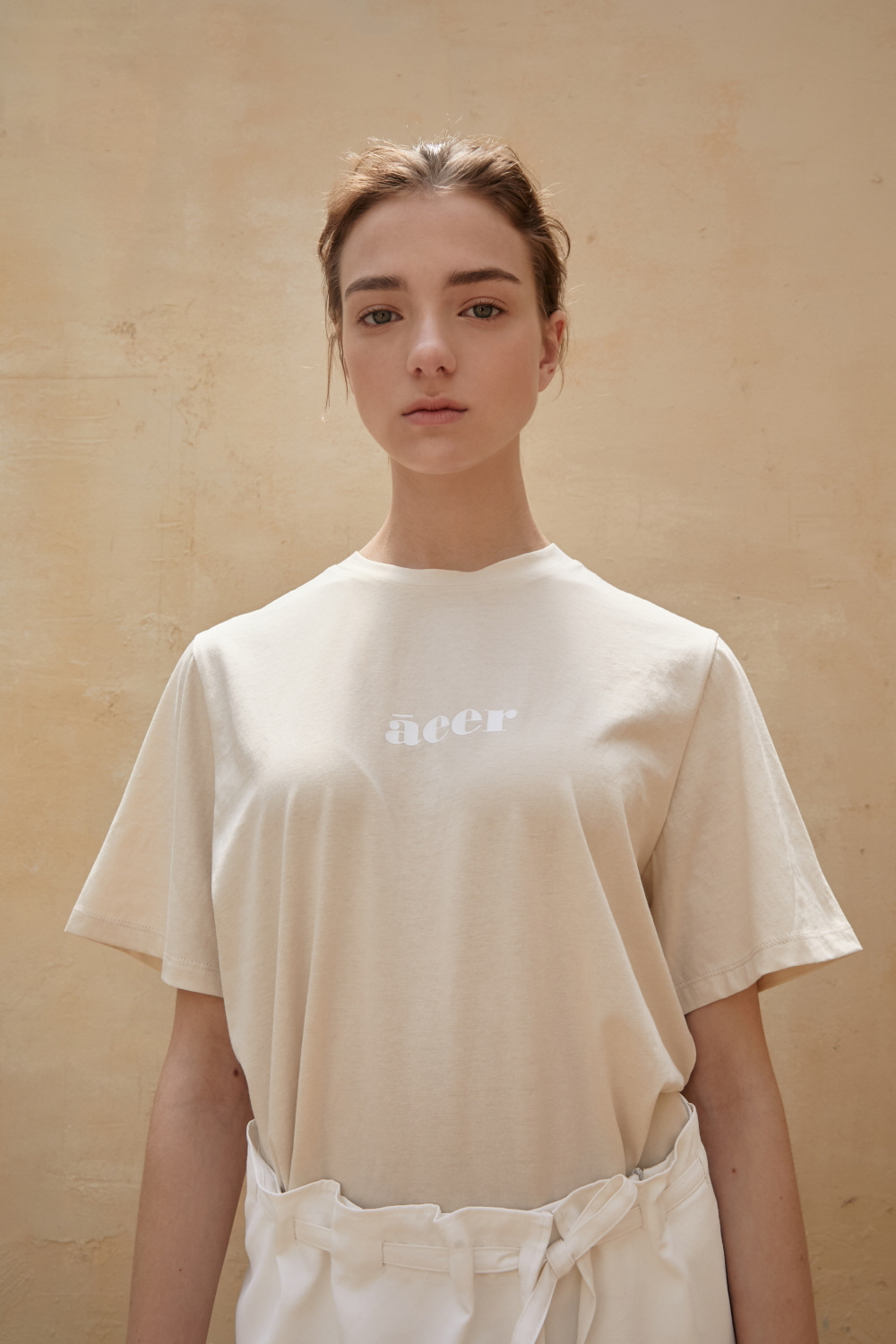 SOLD OUT *** TeeShirt Logo Print Beige [ICONIC]