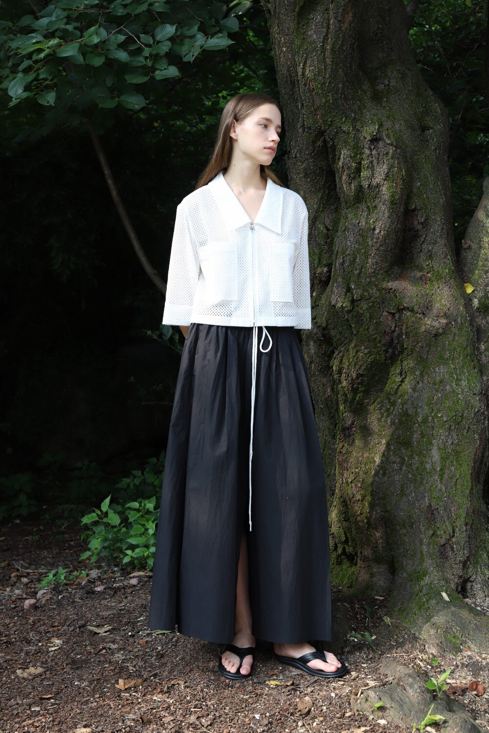 Skirt String Eband Mono Black