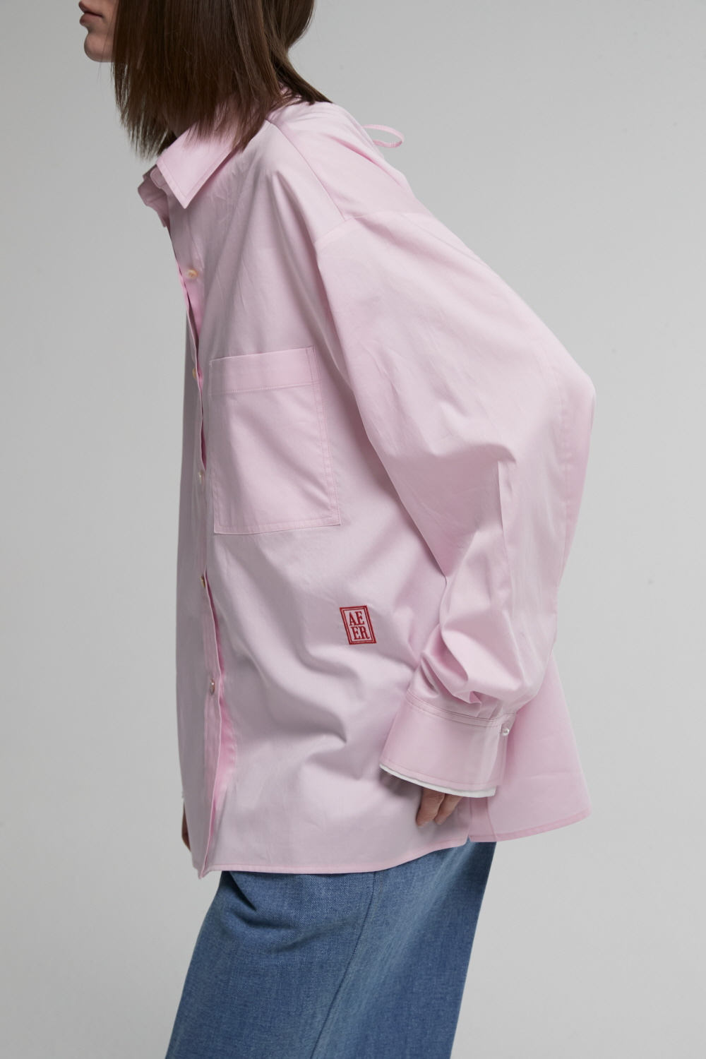 Shirts Logo Strap Cuffs Pink - Last 1 Inventory